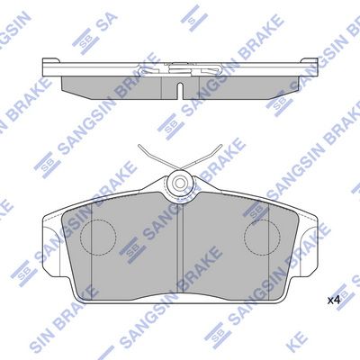 SP1482 Hi-Q Комплект тормозных колодок, дисковый тормоз