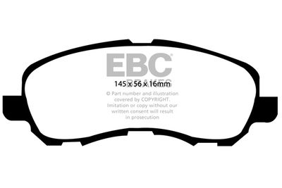 DP41614R EBC Brakes Комплект тормозных колодок, дисковый тормоз