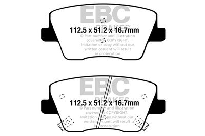 DP42344R EBC Brakes Комплект тормозных колодок, дисковый тормоз