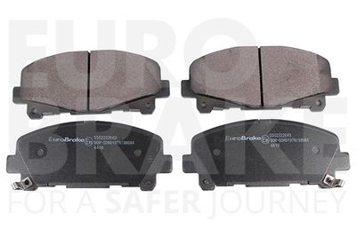 5502222643 EUROBRAKE Комплект тормозных колодок, дисковый тормоз