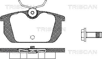 811010984 TRISCAN Комплект тормозных колодок, дисковый тормоз