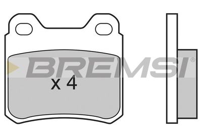 BP2507 BREMSI Комплект тормозных колодок, дисковый тормоз