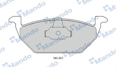 MBF015144 MANDO Комплект тормозных колодок, дисковый тормоз