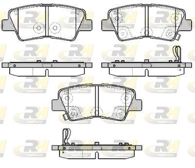 2180702 ROADHOUSE Комплект тормозных колодок, дисковый тормоз