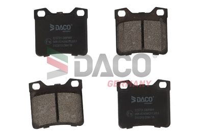 323731 DACO Germany Комплект тормозных колодок, дисковый тормоз