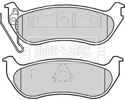 BBP2174 BORG & BECK Комплект тормозных колодок, дисковый тормоз