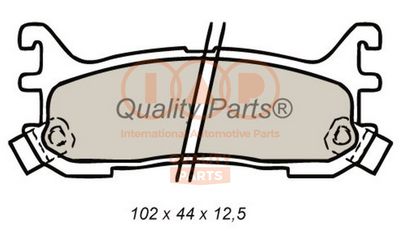 70411024 IAP QUALITY PARTS Комплект тормозных колодок, дисковый тормоз