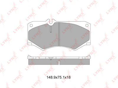 BD5335 LYNXauto Комплект тормозных колодок, дисковый тормоз