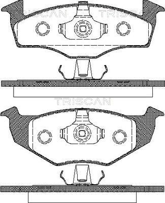 811029017 TRISCAN Комплект тормозных колодок, дисковый тормоз