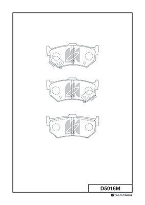 D5016M MK Kashiyama Комплект тормозных колодок, дисковый тормоз