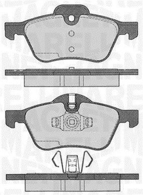 363916060332 MAGNETI MARELLI Комплект тормозных колодок, дисковый тормоз