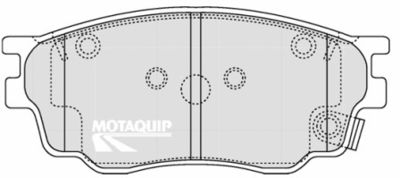 LVXL1260 MOTAQUIP Комплект тормозных колодок, дисковый тормоз