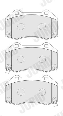 574124J JURID Комплект тормозных колодок, дисковый тормоз