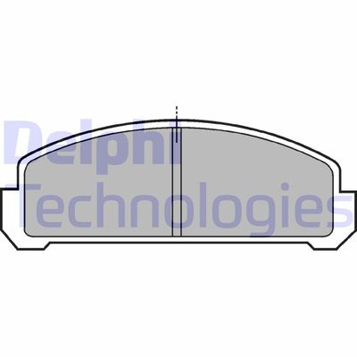 LP155 DELPHI Комплект тормозных колодок, дисковый тормоз