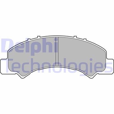 LP2770 DELPHI Комплект тормозных колодок, дисковый тормоз