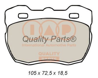 70414031 IAP QUALITY PARTS Комплект тормозных колодок, дисковый тормоз