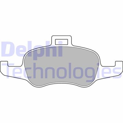 LP3168 DELPHI Комплект тормозных колодок, дисковый тормоз