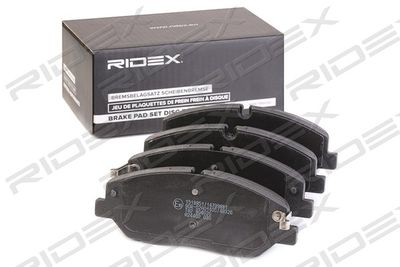 402B1334 RIDEX Комплект тормозных колодок, дисковый тормоз