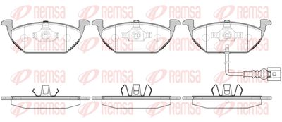 063331 REMSA Комплект тормозных колодок, дисковый тормоз