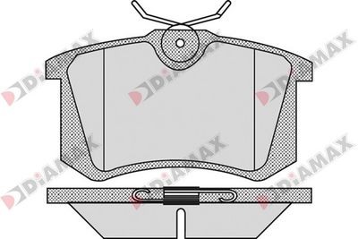 N09146 DIAMAX Комплект тормозных колодок, дисковый тормоз