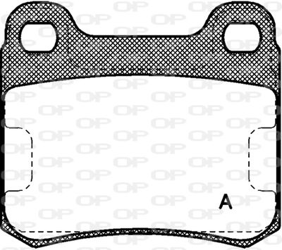 BPA015700 OPEN PARTS Комплект тормозных колодок, дисковый тормоз