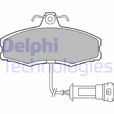 LP249 DELPHI Комплект тормозных колодок, дисковый тормоз