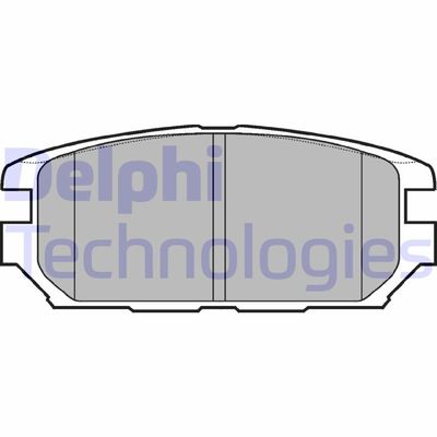 LP921 DELPHI Комплект тормозных колодок, дисковый тормоз