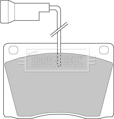 BBP1021 BORG & BECK Комплект тормозных колодок, дисковый тормоз
