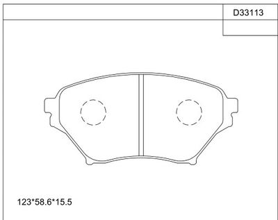 KD33113 ASIMCO Комплект тормозных колодок, дисковый тормоз