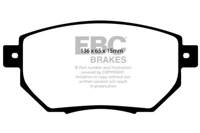 DP41659R EBC Brakes Комплект тормозных колодок, дисковый тормоз