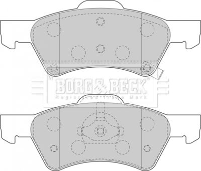 BBP1745 BORG & BECK Комплект тормозных колодок, дисковый тормоз