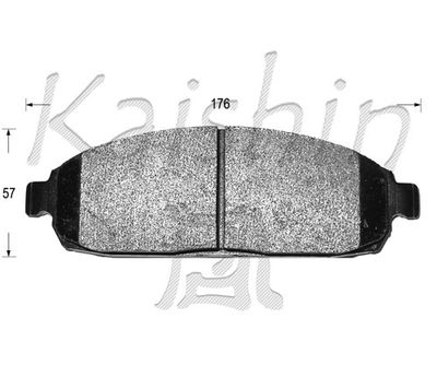 FK10120 KAISHIN Комплект тормозных колодок, дисковый тормоз