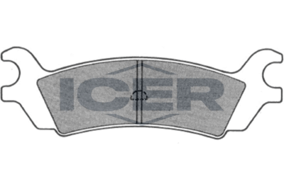 180732 ICER Комплект тормозных колодок, дисковый тормоз