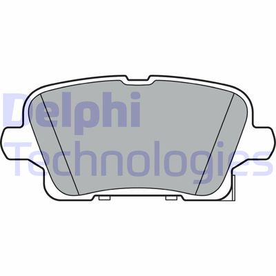 LP3373 DELPHI Комплект тормозных колодок, дисковый тормоз
