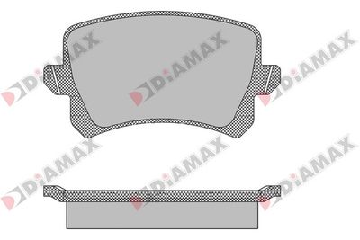 N09433 DIAMAX Комплект тормозных колодок, дисковый тормоз