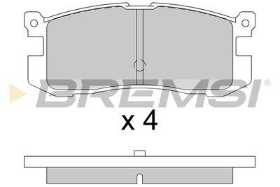 BP2424 BREMSI Комплект тормозных колодок, дисковый тормоз