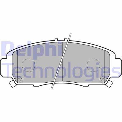 LP1704 DELPHI Комплект тормозных колодок, дисковый тормоз