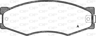 BPA018402 OPEN PARTS Комплект тормозных колодок, дисковый тормоз