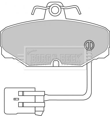 BBP1433 BORG & BECK Комплект тормозных колодок, дисковый тормоз