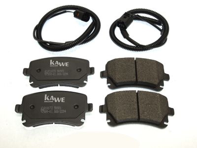 810072 KAWE Комплект тормозных колодок, дисковый тормоз