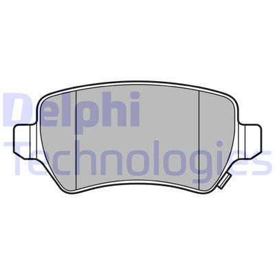 LP3615 DELPHI Комплект тормозных колодок, дисковый тормоз