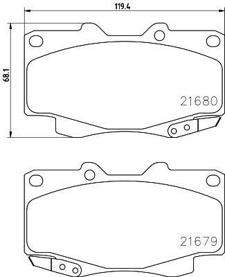 8DB355027171 HELLA PAGID Комплект тормозных колодок, дисковый тормоз