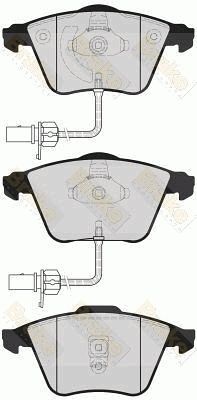 PA1624 Brake ENGINEERING Комплект тормозных колодок, дисковый тормоз