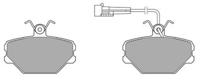 FBP059601 FREMAX Комплект тормозных колодок, дисковый тормоз
