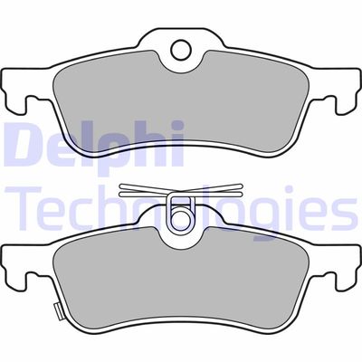 LP3147 DELPHI Комплект тормозных колодок, дисковый тормоз