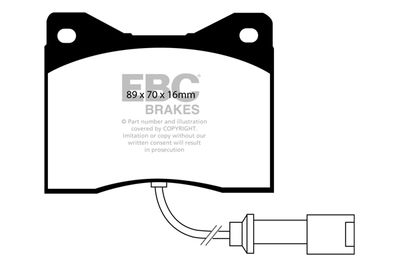DP3753C EBC Brakes Комплект тормозных колодок, дисковый тормоз
