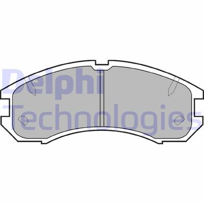 LP595 DELPHI Комплект тормозных колодок, дисковый тормоз