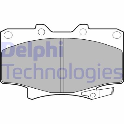 LP962 DELPHI Комплект тормозных колодок, дисковый тормоз