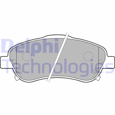 LP1786 DELPHI Комплект тормозных колодок, дисковый тормоз