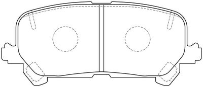FP1724 FIT Комплект тормозных колодок, дисковый тормоз